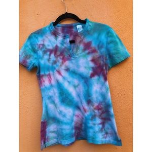 vintage slit collar shirt